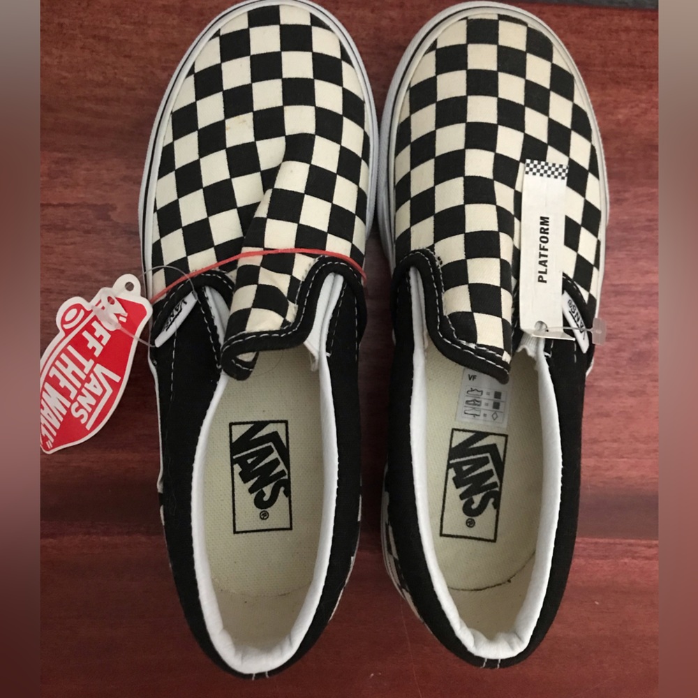 Kids Vans Black and White Checkered US Size 1.0.